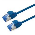 Roline 21.15.4342 RJ45 sieťové káble, prepojovacie káble CAT 6A S/FTP 2.00 m modrá flexibilný, bez halogénov, samozhášavý 1 ks; 21.15.4342