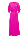 Dámske zavinovacie šaty S406 Tmavo ružová - Stylove XL fuchsie