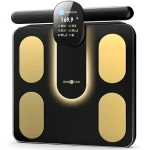 RUNSTAR Chytrá osobná váha 8E SmartScan Pre zlato-čierna / Bluetooth / 8 senzorov / do 180 kg / BMI, tuk, voda (FG2305)