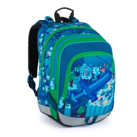 Školský batoh Bagmaster Alfa 21 B Blue/green