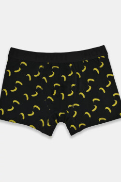 Pánske boxerky PREMIUM BB006-04 čierne so žltou - Noviti L černá se žlutou