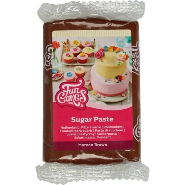 Potahovací hmota kaštanově hnědá 250g - FunCakes - FunCakes