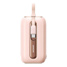 Joyroom JR-L013 Colorful ružová / Power Bank / 10000mAh / 12W / kábel USB-C a Lightning / 1x USB-C / 3 A (JR-L013 Pink)