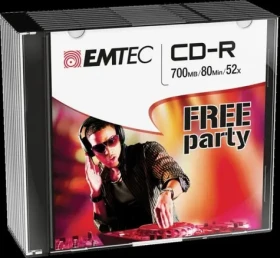 EMTEC CD- R Classic / 700MB / 52x / Slim case 10 ks (ECOC801052SL)