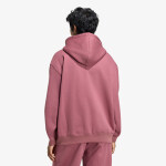 Mikina adidas Essentials Oversized Fleece Hoodie Quiet Crimson XS