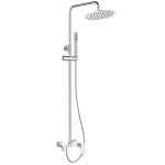 INVENA - Sprchový stĺp s batériou, Alonia Trend, chróm AU-70-D01-V