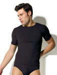 Pánske tričko bezšvové T-shirt girocollo mezza manica Intimidea Farba: Černá, Velikost M/L