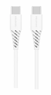 SWISSTEN TPE Dátový kábel USB-C 2.5m biela (71506530)