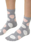 Dámske vzorované ponožky 099 MELANŽOVÁ SVĚTLE ŠEDÁ 38-40