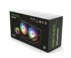INCA Empousa ISS-02XN čierna / Vodný chladič CPU / 2x 120 mm / ARGB / 1800 RPM / PWM / pre Intel AMD (ISS-02XN)