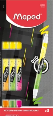 Maped Zvýrazňovače Maped Fluo Peps Duo Neon - súprava 3 ks (148921)