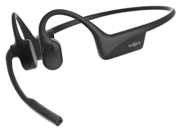 Shokz OpenComm2 PTT for Zello čierna / Bluetooth slúchadlá / pred uši s mikrofónom / BONE Conduction / IP55 / USB-C (C122-AJ-BK)