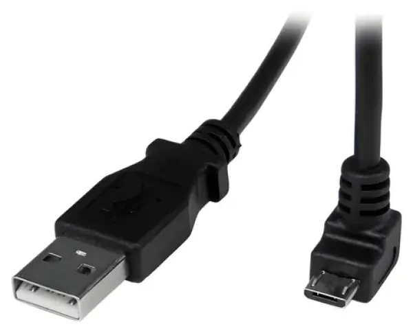 StarTech USB-A na Micro-USB lomený čierna / Kábel / 2 m / USB 2.0 / 480 Mbit/s (USBAUB2MD)