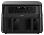 Salente DoubleAir čierna / Teplovzdušná fritéza / 2950 W / 11 l / 8 programov (DOUBLEAIR-BK)