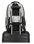 Batoh na notebook Travelite Basics Backpack Print White