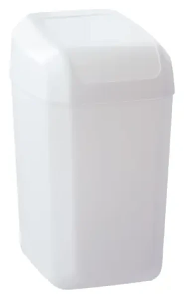 Denox Troya biela / Odpadkový kôš / Hojdacie veko / 15 l