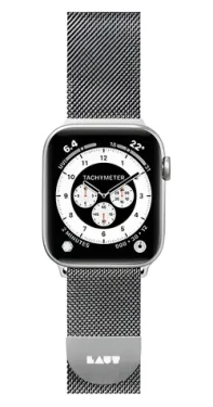 LAUT Steel LOOP strieborná / Remienok / pre Apple Watch 42 a 44 mm / nerezová oceľ (LAUT_AWL_ST_SL)
