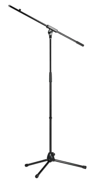 Mikrofónny stojan s výsuvným ramenom čierny / Stojan pre mikrofón / rameno 805 mm / výška 900-1600 mm (21070)