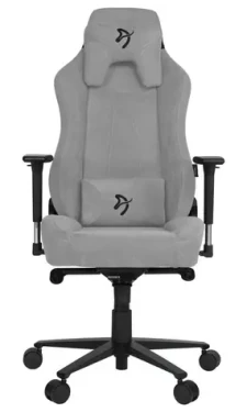 AROZZI VERNEZZA Soft Fabric herná stolička šedá-čierne logo / 134 - 143 cm / látková / 145 kg (VERNAZZA-SFB-LG)
