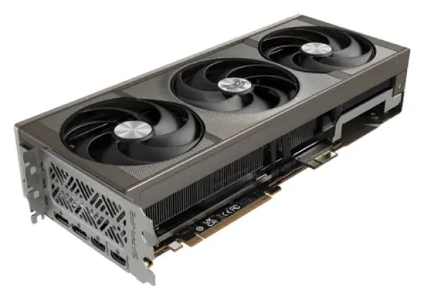 Sapphire NITRO+ Radeon RX 9070 XT Phantom Link OC strieborná / Grafická karta / RDNA4 / 16GB GDDR6 / 2x HDMI + 2x DP (11348-08-20G)