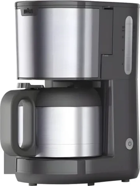 Braun PurShine KF 1505 sivá, nerezová oceľ / Kávovar na prekvapkávanú kávu / 1000 W / 9 šálok (0X13211089)