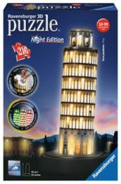 Ravensburger 3D puzzle svítící Šikmá veža v Pise 216 ks