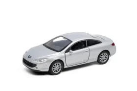 Welly Peugeot Coupé 407 1:34 strieborná
