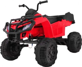 Joko veľká Elektrická štvorkolka 4x4 XL ATV kožené sedadlo penové kolesá rádio USB červená