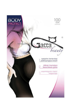 Dámske pančuchové nohavice Gatta Body Protect 100 deň nero/černá 5-XL