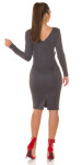 Sexy Koucla dress with Sexy cut outs darkgrey