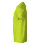 Základné voľné tričko pánske limetkové 2XL
