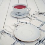 Bella Rose Porcelánová podšálka 15 cm – srdiečko na kraji