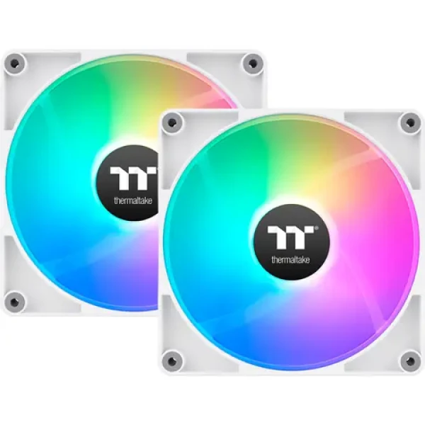 Thermaltake CT120 Reverse ARGB Sync PC Cooling Fan biela / Hydraulic Bearing / 120mm / 31.2dB @ 2000rpm / 4 pin / 2ks (CL-F175-PL12SW-A)