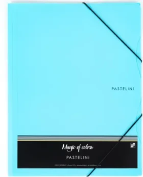 KARTON P+P Pastelini modrá / Dosky s gumičkou / A4 / 3 chlopne (2-660)