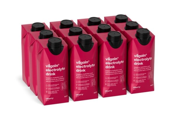 Vilgain Electrolyte Drink – 12× čerešňa 500 ml