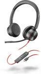 HP Blackwire 8225 čierna / Náhlavná súprava / mikrofón / dve slúchadlá / USB-C/A (772K4AA)