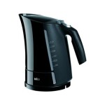 Braun Multiquick 5 WK 500 čierna / Rýchlovarná kanvica / 3000 W / 1.6 l / ukazovateľ vodnej hladiny (WK500BK)