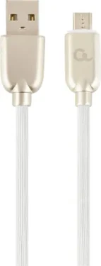 Gembird CC-USB2R-AMMBM-2M-W Micro USB kábel 2 m biela / USB-A (M) - Micro USB (M) (CC-USB2R-AMMBM-2M-W)