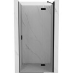 MEXEN/S - Mist-H sprchové dvere krídlové pravé 85, transparent, čierna 8A5-085-000-70-00-P