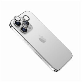 FIXED Camera Glass Ochranné sklá šošoviek fotoaparátov pre Apple iPhone 15 Pro/15 Pro Max strieborné (FIXGC2-1202-SL)