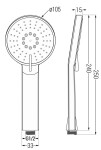 MEXEN/S - Alfa R40 Set umývadlovej a vaňovej batérie s príslušenstvom, zlato 745703R40-50