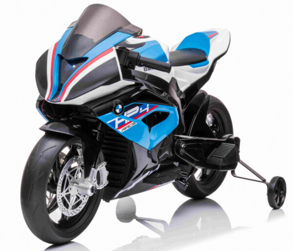 Mamido Detská elektrická motorka BMW HP4 Race modrá