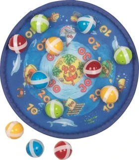 GOKI Terč na suchý zips s 12 loptičkami - Oceán