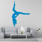 Veselá Stena Samolepka Pole dance Farba: červená, Veľkosť: 60 x 42 cm