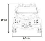 Mamido Detské elektrické autíčko Land Rover Defender 110 SVX Concept čierne