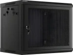 Lanberg WF01-6409-23B čierna / Nástenný rozvádzač / 19" / 9U / 600x450 mm / perforované dvere (WF01-6409-23B)