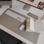 Eulenschnitt Bez názvu - Podložka na pracovní stůl Heart Grey 80 x 40 cm