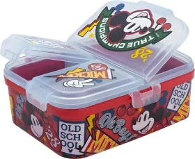 STOR XL Multi Box na desiatu Mickey Mouse / Box na desiatu / 3 priehradky / Bez BPA (81199)
