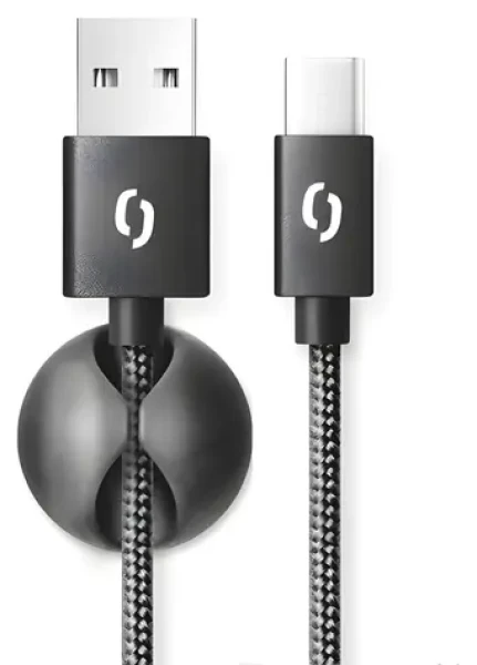 Aligator Premium čierna / Dátový kábel / USB-C / 2A / 2m (DATKP26)