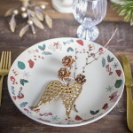 Bloomingville Keramický tanier Yule Ø 28 cm